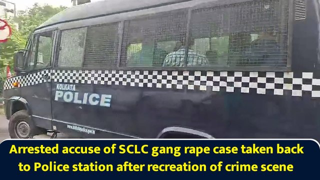 Arrested accuse of SCLC gang rape case taken back to Police station after recreation of crime scene
