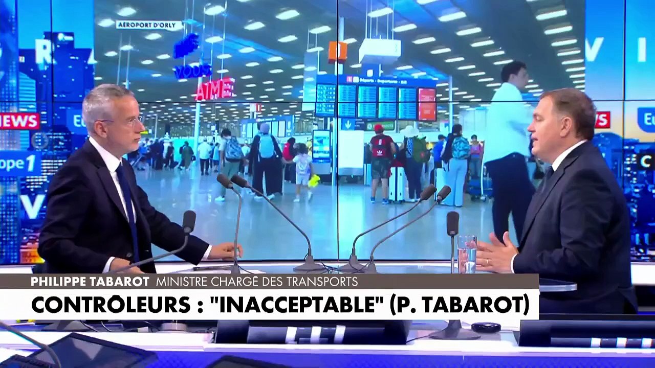 Grève des contrôleurs aériens : «Ma porte sera toujours ouverte pour dialoguer, mais le chantage, ça suffit» rappelle Philippe Tabarot, ministre des transports