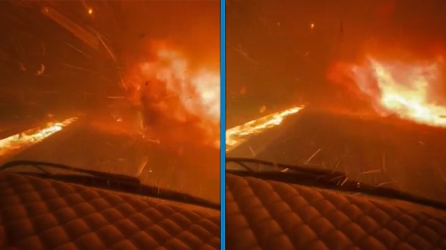 İzmir Buca'da orman yangını: Otobüs alevlerin arasında kaldı