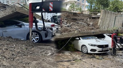 Bu sabah uyandıklarında sitenin otoparkındaki araçlarını böyle buldular