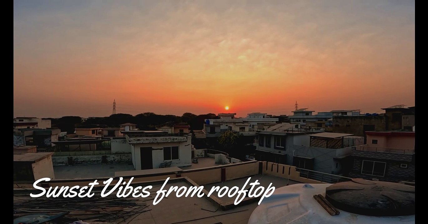 Sunset vibes from rooftop