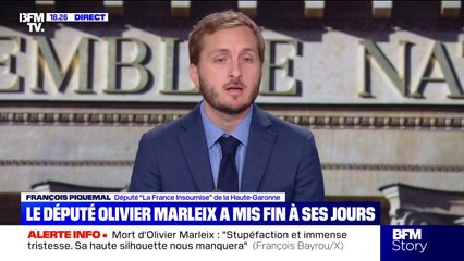 "Il était très attaché à la souveraineté de la France": le député LFI François Piquemal rend hommage à Olivier Marleix