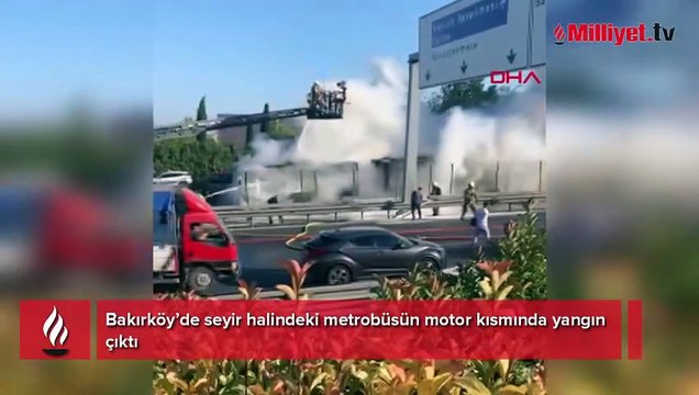 SON DAKİKA! İstanbul'da metrobüs yangını! Çok sayıda ekip sevk edildi