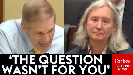 'Well Shazam—There You Have It!': Jim Jordan Fires Back At Witness Jumping Into His Line Of Questioning