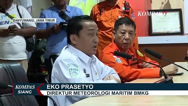 BMKG Sebut Cuaca Ekstrem Jadi Tantangan Cari Korban Kapal Tenggelam di Selat Bali | KOMPAS SIANG