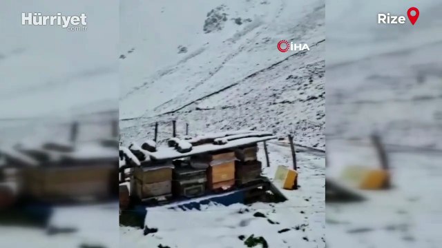 Üç ilimize lapa lapa kar yağdı! Temmuz ayında kar sürprizi