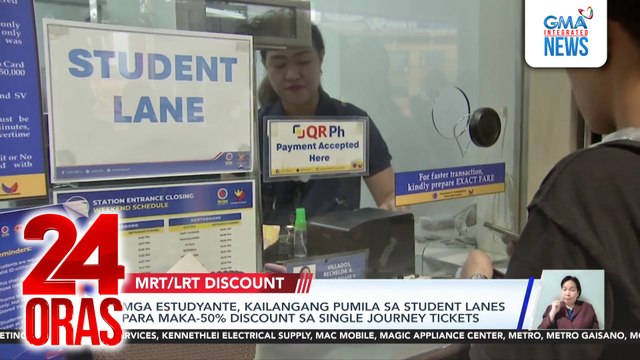 Mga estudyante, kailangang pumila sa student lanes para maka-50% sa single journey tickets | 24 Oras