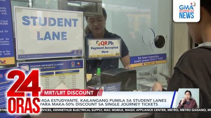 Mga estudyante, kailangang pumila sa student lanes para maka-50% sa single journey tickets | 24 Oras