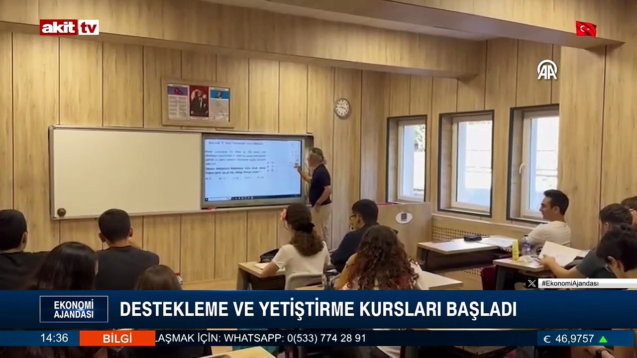Destekleme ve yetiştirme kursları başladı