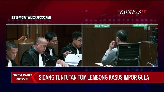 BREAKING NEWS! Tom Lembong Jalani Sidang Tuntutan Atas Dugaan Kasus Korupsi Impor Gula