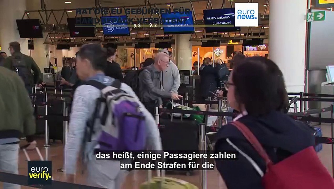 Faktencheck: Hat die EU die Gebühren für Handgepäck verboten?