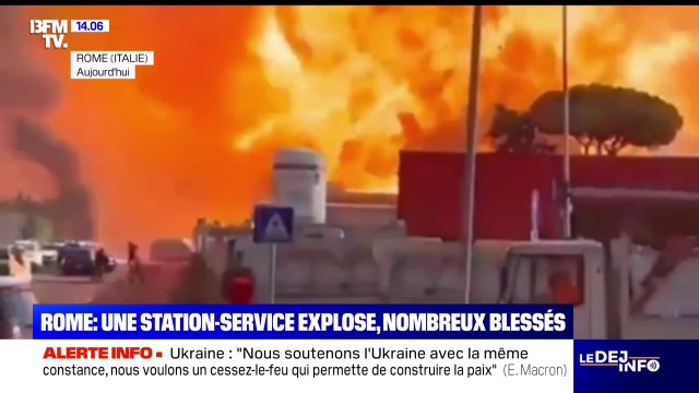 Rome: ce que l'on sait de l'explosion d'une station-service qui a fait de nombreux blessés
