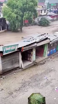 Shocking Moment: shops Collapses Into Floodwaters During Devastating Flash Flood