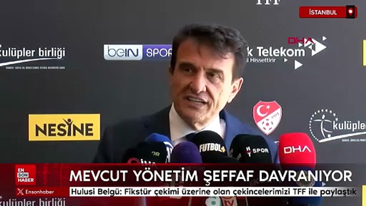 Hulusi Belgü: Fikstür çekimi üzerine olan çekincelerimizi TFF ile paylaştık