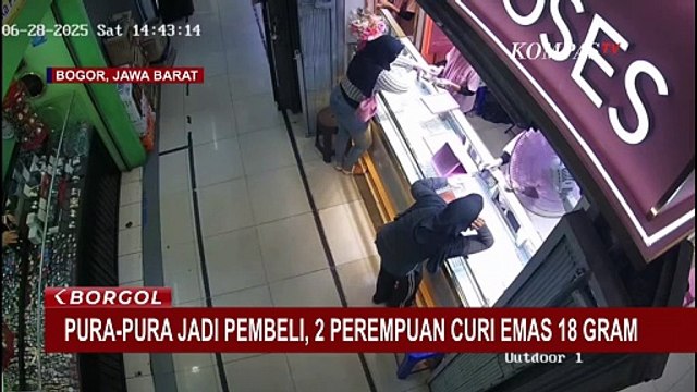 Modus Pura-Pura Belanja, 2 Perempuan Curi Emas Rp18 Juta di Toko Perhiasan Bogor | BORGOL