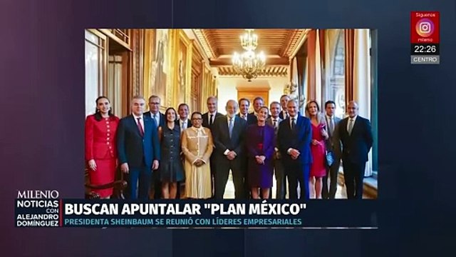 Claudia Sheinbaum sostiene encuentro con líderes empresariales en Palacio Nacional