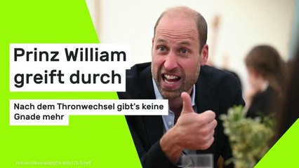 Prinz William greift durch: Nach dem Thronwechsel gibt's keine Gnade mehr