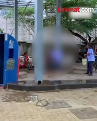 पिटबुल श्वानाचा हल्ला ग्राहकाचे लचके तोडले पेट्रोल पंपावर थरार_1