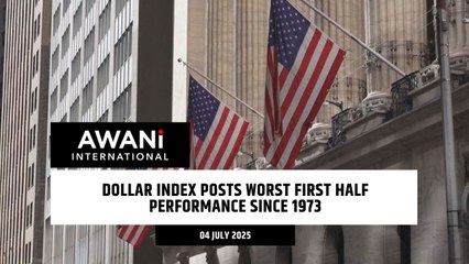 Dollar index posts worst first half performance since 1973