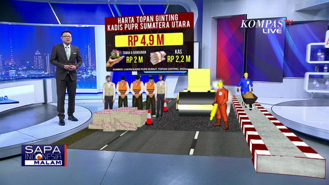Sederet Fakta Korupsi Proyek Jalan hingga Harta Kadis PUPR Sumut Topan Ginting | SAPA MALAM