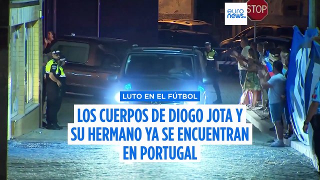 Los cuerpos de Diogo Jota y André Silva son recibidos con lágrimas y aplausos en Gondomar