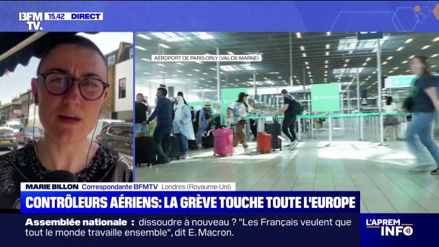 Grève des contrôleurs aériens français: 1.500 vols annulés dans le reste de l'Europe