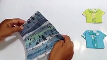 cara bikin origami kemeja kerja unik dan menarik