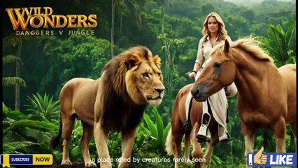 "Most Dangerous Lions vs Wild Horses in the Jungle | The Lady of the Wild | WILD WONDERS"