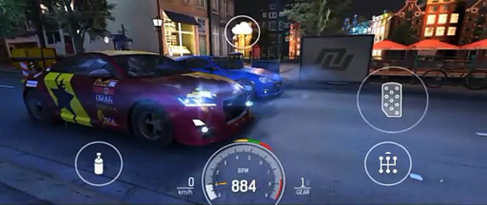 AUDI TT RS Coupe 2018 (B race) CPR500-750 1/4 mile (rain)