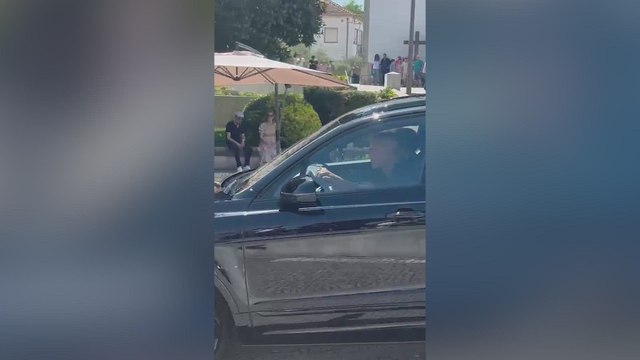 Imágenes de los padres de Diogo. Mendes, Moutinho y Horta