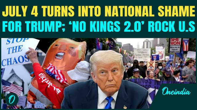 July 4 Backfires on Trump: Thousands Join ‘No Kings 2.0’ Protests Across US | Anti-Trump Protests