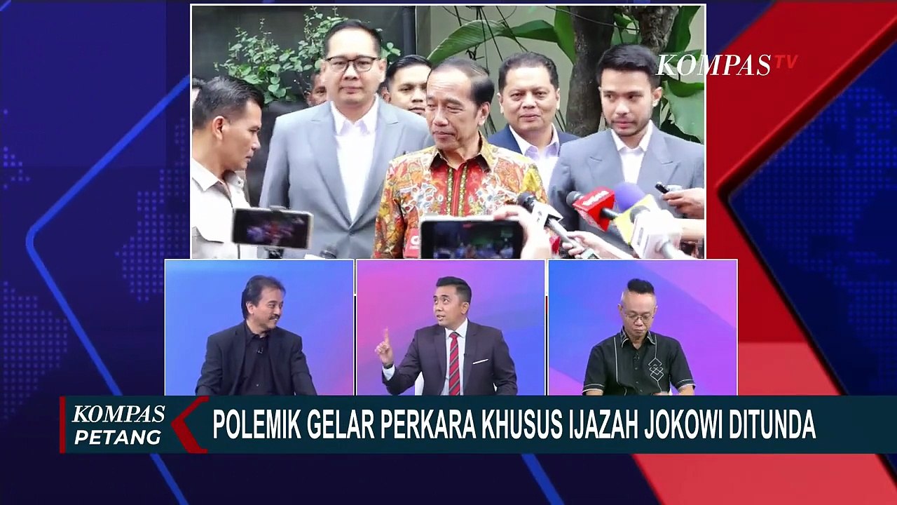 Debat Roy Suryo VS Peradi Bersatu soal Gelar Perkara Khusus Ijazah Jokowi Ditunda | KOMPAS PETANG