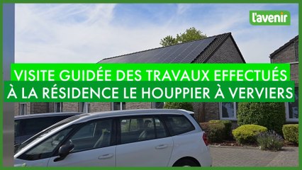 Visite des travaux effectués à la résidence Le Houppier à Verviers