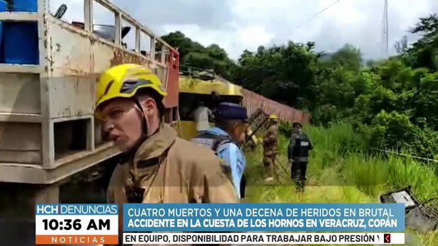 ¡Desgracia! Al menos cuatro personas muertas y más de 10 heridos, tras brutal accidente en Copán