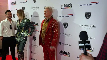 All of the stars at the Attitude Awards in London
