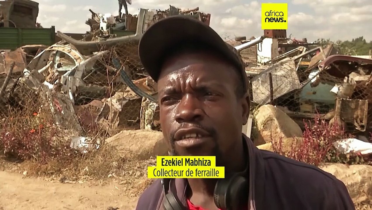 Zimbabwe : la ferraille, une mine d'or dans les poubelles
