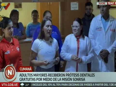 Sucre | Misión Sonrisa entregó prótesis dentales a adultos mayores en Cumaná