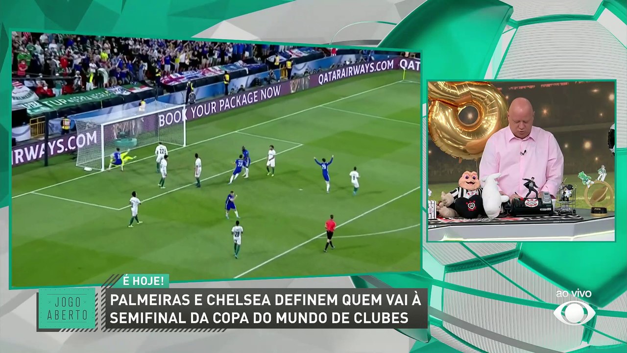Debate Jogo Aberto: Palmeiras x Chelsea, quem avança à semi do Mundial?