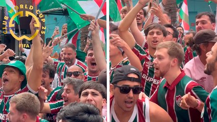 Afición de Fluminense llena las calles de Orlando previo al juego ante Al-Hilal