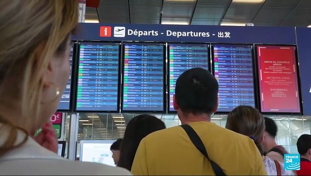 Huelga de controladores aéreos complica las vacaciones de verano en Francia