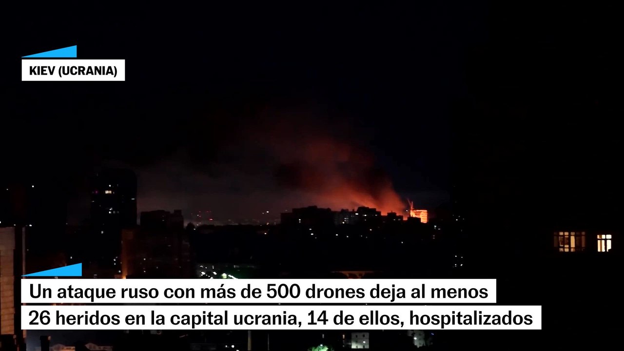 Rusia lanza por primera vez más de 500 drones de ataque en un solo bombardeo contra Ucrania