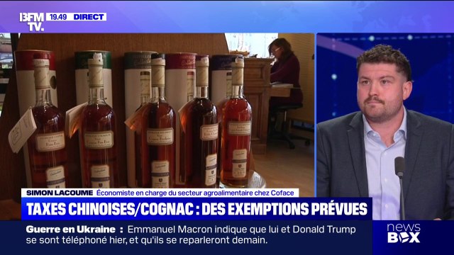 Taxe chinoise sur le cognac: Le risque c'est la distorsion de compétitivité entre les petits producteurs et les grands groupes
