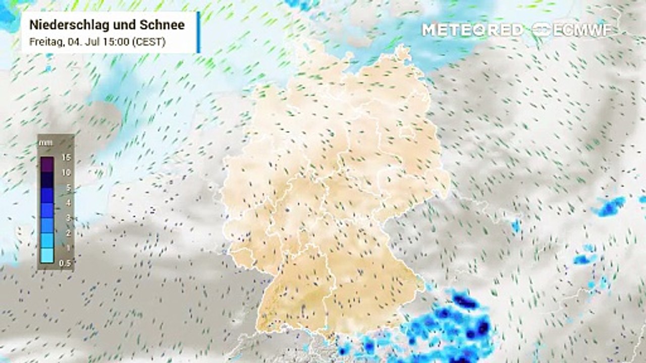 Ein paar wechselhafte Tage stehen an- sie bringen lokal Regen!
