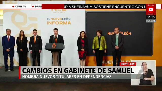Samuel García anuncia cambios en su gabinete rumbo al cierre de su administración
