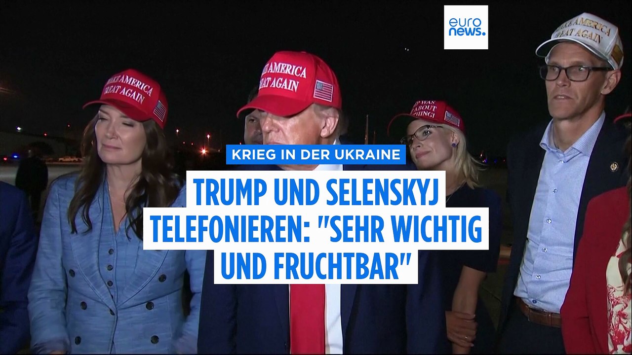 Selenskyj: 'Fruchtbares' Telefongespräch mit US-Präsident Trump