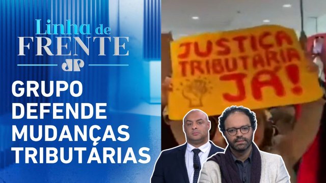 Ato em São Paulo cobra imposto sobre grandes fortunas; Mariz e Ferreira debatem | LINHA DE FRENTE