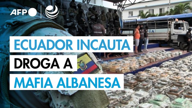 Ecuador incauta tres toneladas de droga a la mafia albanesa