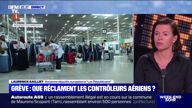 Grève des contrôleurs aériens: Il faut une astreinte , estime Laurence Sailliet (Les Républicains)