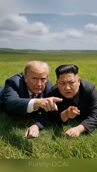 Trump and Kim Jong Un are serving grilled lamb to their friend again today. #trump #alikhamenei
