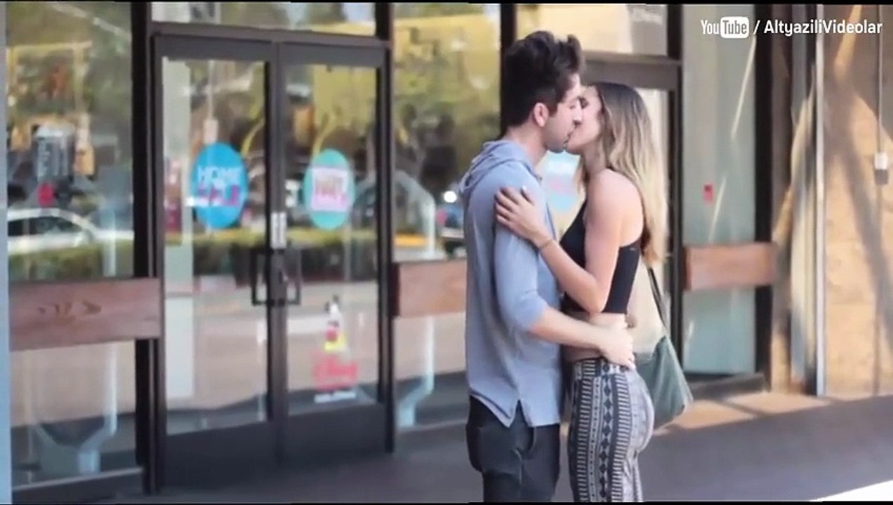 Real Prank kissing on streets